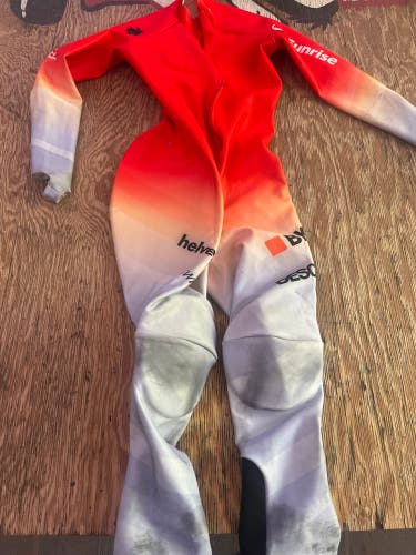 Swiss national team ski racing suit used like new padded fis legal size l