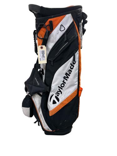 Used Taylormade STAND BAG Mens Stand Bag Black/Orange/White 11835-S000209859