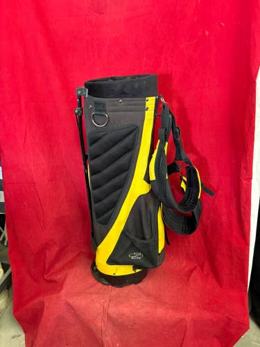Golf Cart: Cobra junior youth golf stand bag in black and yellow