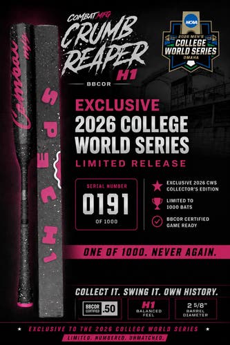 2026 Combat Spec H1 Hybrid BBCOR Certified Bat (-3) 29 oz 32" (New)