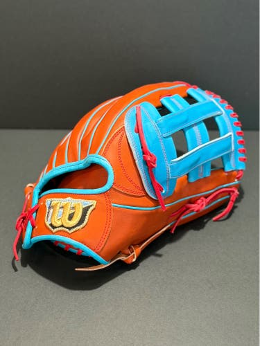 Rare Japanese Custom Wilson Staff 99 model RH Outfield Baseball Glove 12.75" (Used)