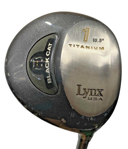 Lynx Golf Black Cat Ti Driver 10.5* Men's RH Unifiber Regular Graphite 44.5" HC