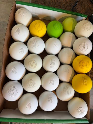 25 New and Lightly used Lacrosse Balls