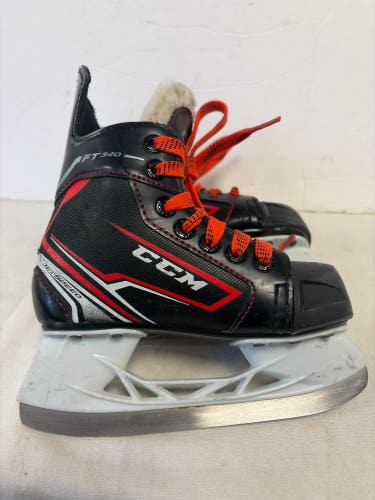 Black CCM JetSpeed FT340 Hockey Skates Regular Width 11 (Used)