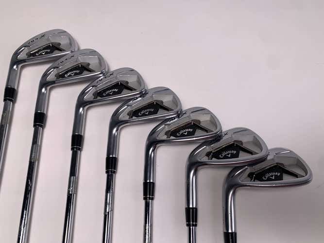 LEFTY Callaway Apex 21 Iron Set 4-PW True Temper Elevate ETS VSS Regular LH -.5"