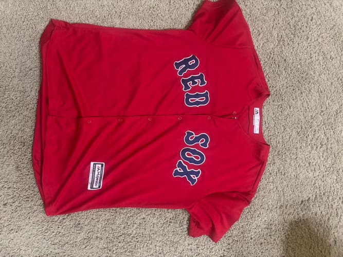 Red Large Men's Majestic Jersey (New)