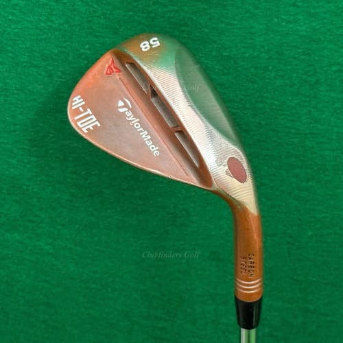 TaylorMade Milled Grind Hi-Toe Aged Copper 58 Lob Wedge DG S400 TI Stiff