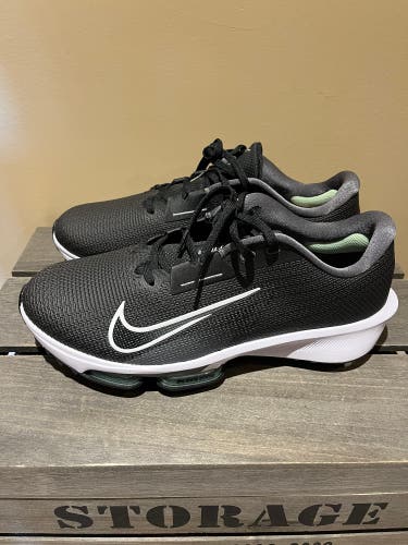 Nike Air Zoom Infinity Tour Next% 2 Golf Shoes Grn/Blk/Wht -Sz Mn 10/Wm 11.5 NWOB