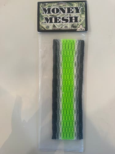 Jimalax Money Mesh Lacrosse Mesh Neon Green/ Black NEW