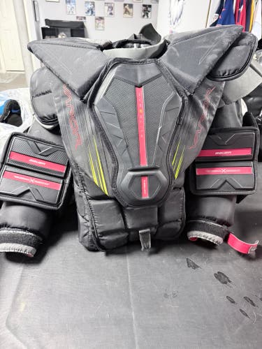 Medium Bauer Vapor Hyperlite 2 Goalie Chest Protector (Used). Bauer 3x pads and gloves and CCM pants