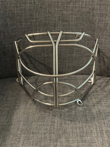 Pro Stock Non-Certified Cat Eye Hockey Goalie Replacement Cage Senior Chrome