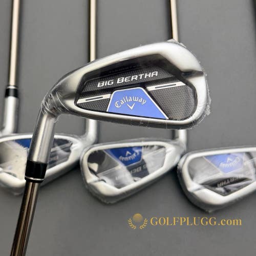 New Left-Handed Callaway Big Bertha B21 Iron Set 4-PW / Graphite Regular (443)