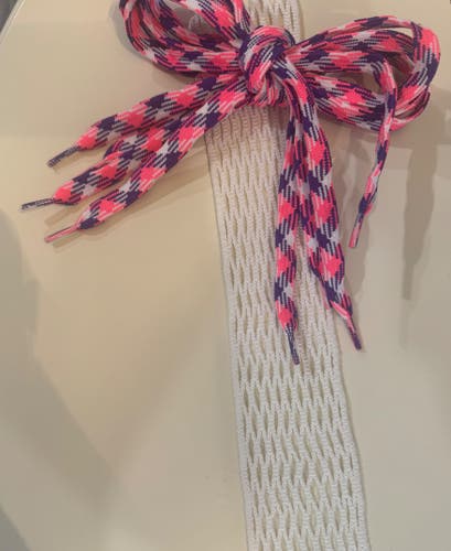 White Mesh Kit | 4 Pink Patterned Shooting Strings
