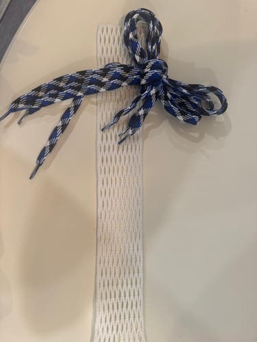 White Mesh Kit w/ Blue Patterned Strings