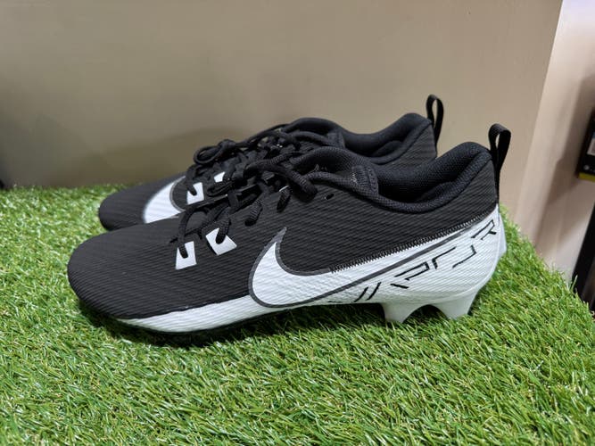 Nike Vapor Edge Speed 360 2 Football Cleats Black White Men 13.5 DA5455-001 NEW