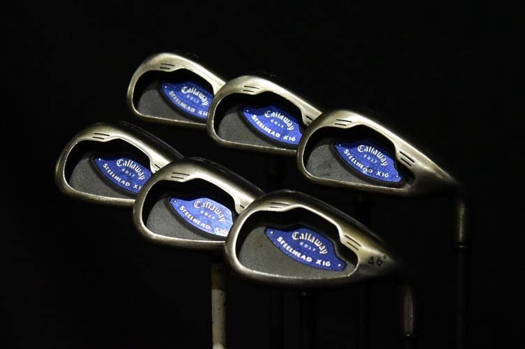 CALLAWAY BIG BERTHA STEELHEAD SET: 5-9, PW IRONS SHAFT 38.5IN (5I), REG FLEX, RH