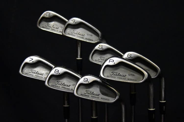 TITLEIST DTR IRONS SET: 3-9,P IRONS SHAFT 37 IN (5I), REGULAR FLEX, RIGHT HANDED