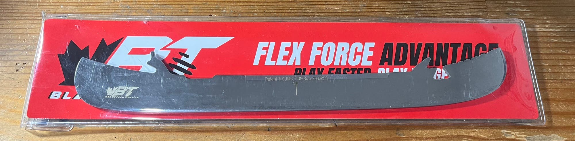Brand New Bladetech flex force 254 mm hockey skate blades for Bauer - mirror stainless