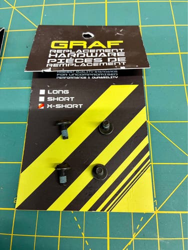 Graf RMS [ X SHORT SCREWS ] Rapid Mounting System RMS DIY hardware only hockey skates