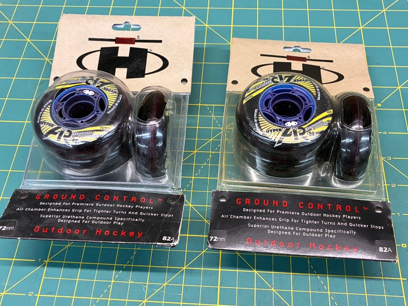 Hyper AR Ground Control 72mm 82A Inline Hockey 8 QTY Outdoor Wheels 2 Pack Vintage