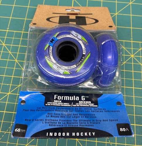 Hyper Formula G MIX 68mm 80A Inline Hockey 4 QTY indoor goalie Wheels Vintage