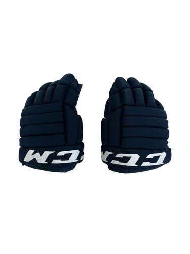 Used CCM GLOVES Youth Gloves Navy Blue 9" 11692-S000153506