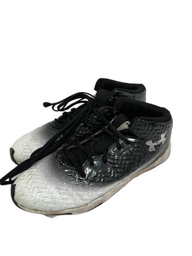 Used Under Armour HAMMER Adult FB Cleats Black Senior 8 11692-S000153516