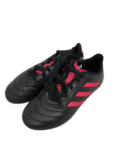 Used Adidas GOLETTO Soccer Cleats Black And Pink Youth 13.0 11692-S000153583
