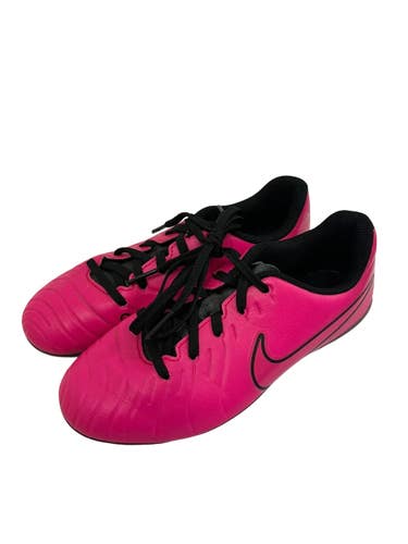 Used Nike TIEMPO LEGEND Soccer Cleats Pink Junior 01 11692-S000153618