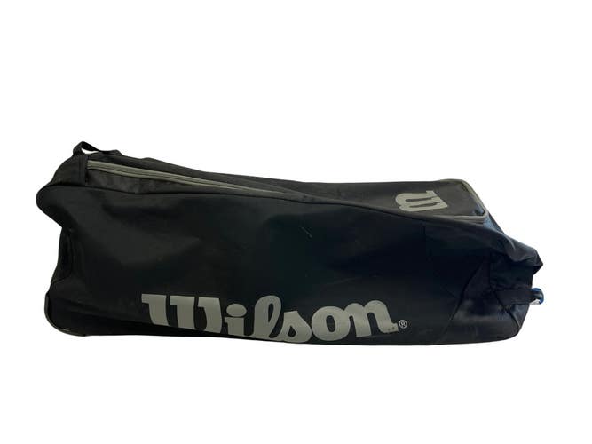 Used Wilson TEAM GEAR BB/SB Player Wheeled Bag Black 11692-S000153644