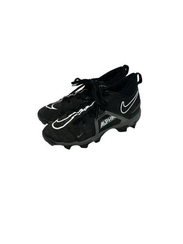 Used Nike ALPHA MENACE 3 SHARK Jr FB Cleats Black Junior 05.5 11692-S000153359