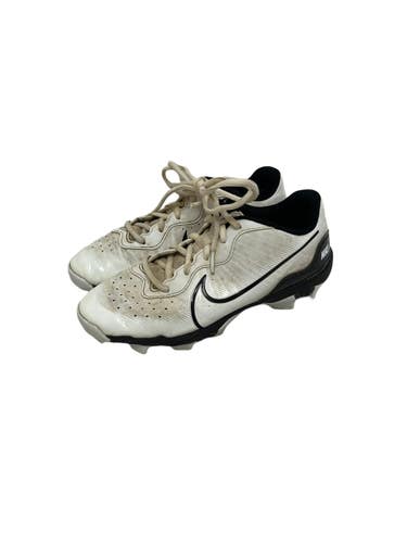 Used Nike ALPHA HUARACHE 4 BB/SB Cleats White Junior 05 11692-S000153365