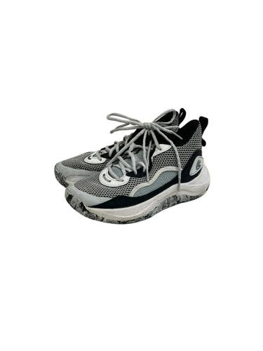 Used Under Armour Basketball Shoes Y Black And White Junior 04 11692-S000153401