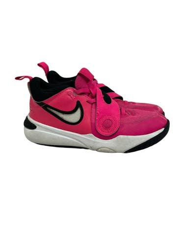 Used Nike TEAM HUSTLE Basketball Shoes Y Pink Junior 01.5 11692-S000153455