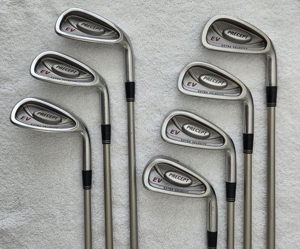 Ladie's Bridgestone Precept EV Extra Velocity Irons (4-9 irons & PW; 7 Clubs) RH; Graphite Shafts