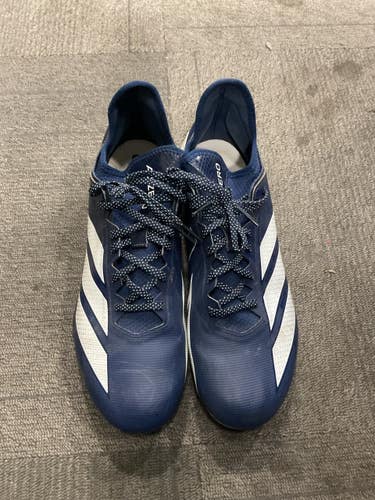 Used Adidas ADIZERO Adult FB Cleats Navy Blue Senior 13 11614-S000239485