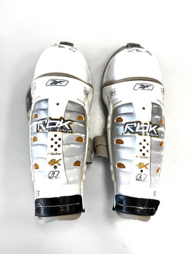 Used Reebok 4K Junior Shin Guards White 11" 11860-S000311456