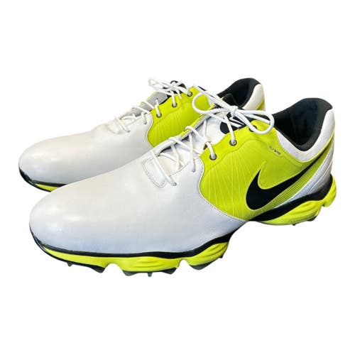 Used Nike LUNAR CONTROL II Mens Golf Shoes White Senior 15 11450-S000524254