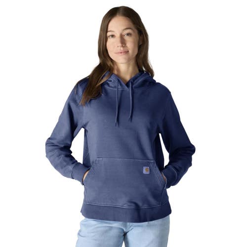 Carhartt Hoodie Womens Lunar Blue French Terry Midweight Kangaroo Pocket JAX1531