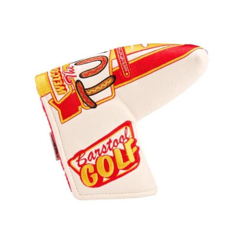 Barstool Sports The Turn Blade Putter Headcover Men's White Yellow Golf UPS1069
