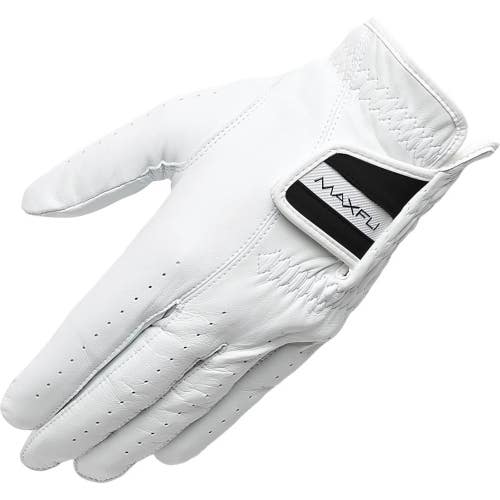 Maxfli Elite Golf Glove Men White Black Cabretta Leather Cadet Left Hand UPS1066