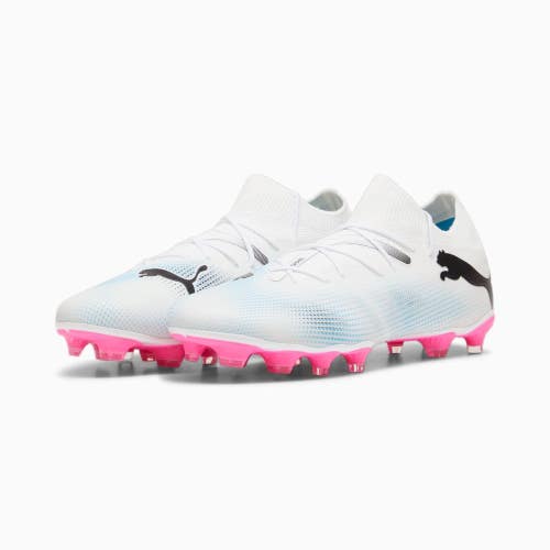 Puma Future 7 Match FG/AG 107715-01 Mens US 11 White Pink Football Boots RHS8854