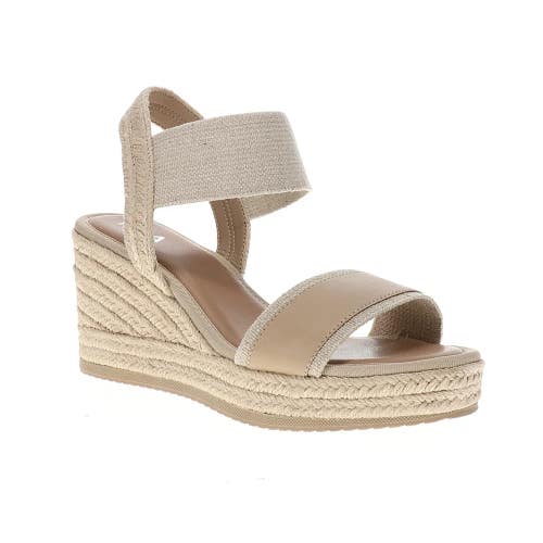 MIA Bayle Sandals Womens 8.5 M Beige Ankle Strap Wedge Heel Espadrille RHS8793