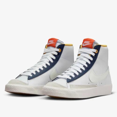 Nike Blazer Mid '77 FN6966-100 Sneaker Kids 7 White Navy Lifestyle Shoes RHS8464