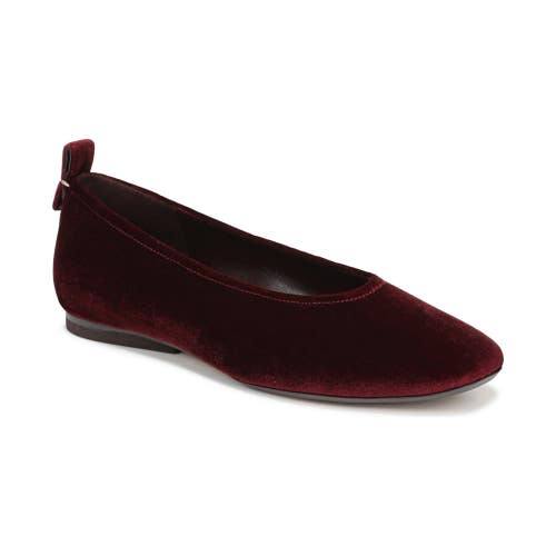 Naturalizer 27 Edit Carla Ballet Flat Women's US 9 M Red Velvet Slip On RHS8864