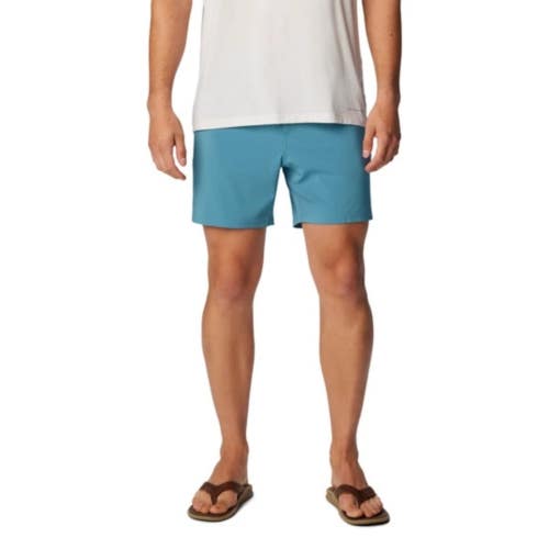Columbia PFG Uncharted Shorts Men's XL Blue Stretch Omni-Shade Fishing FTS1582
