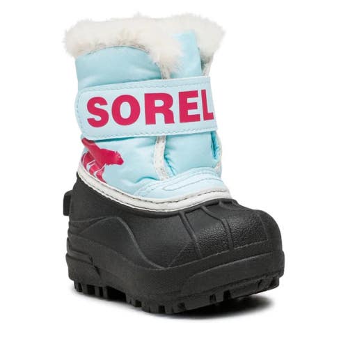 Sorel Snow Commander 1869562-428 Toddler 4 Blue Fleece Lined Winter Boot ZAP2534