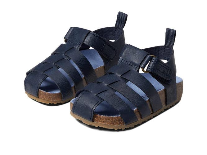 Carter's Tatum2 Sandals Boys US 9 Navy Blue Adjustable Strap Fisherman ZAP2550
