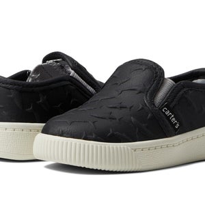 Carter's Ricky5 Sneakers Boys US 4 Black Round Toe Slip On Casual Shoes ZAP2634