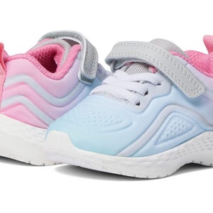 Carter's Mercury-G Sneakers Girls US 7 Blue Pink Low Top Comfort Shoes ZAP2482